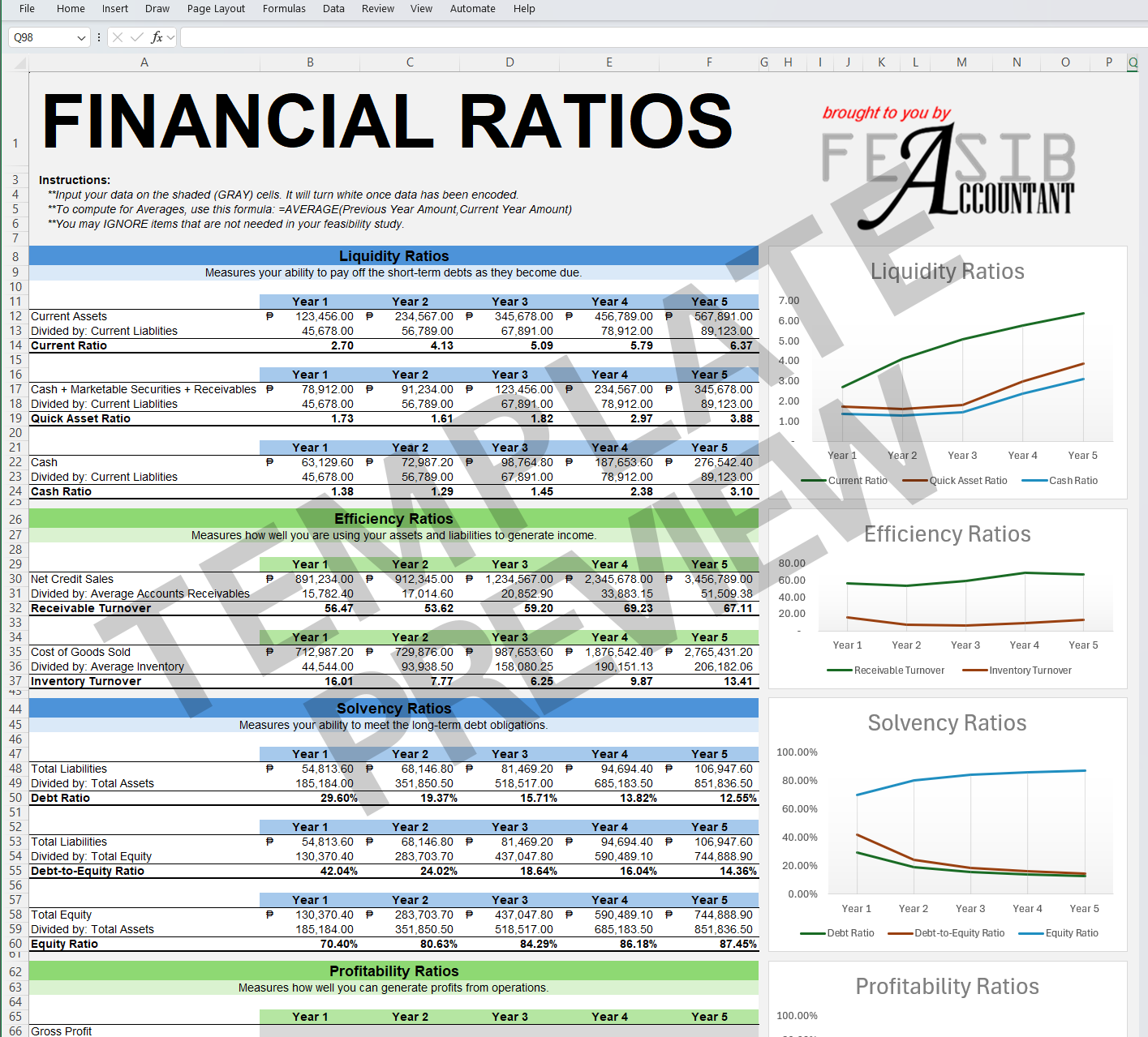 Financial Ratio Computation